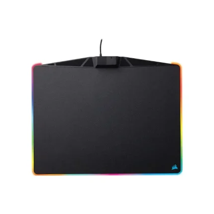 Corsair MM800 RGB Polaris Tapis de Souris Gaming (Moyen, 15 Zones RGB, Surface Dure) Noir