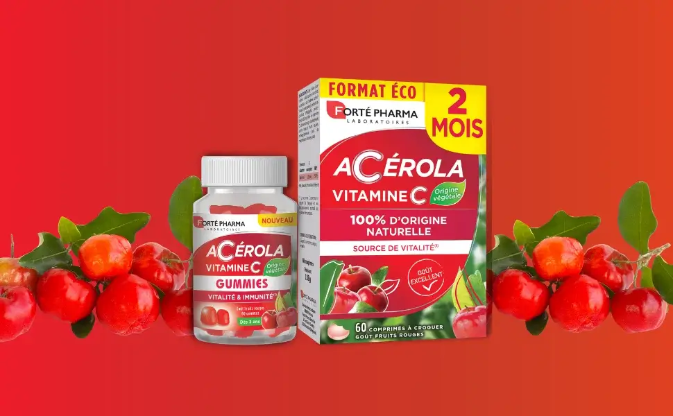 Complément alimentaire vitamine C Acérola