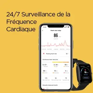 Surveillance cardiaque Amazfit Bip U montre connectée