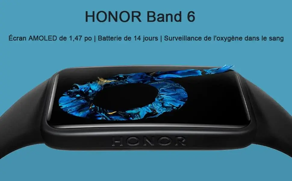 HONOR Band 6 Montre Connectée Femme 1.47 AMOLED Smartwatch avec