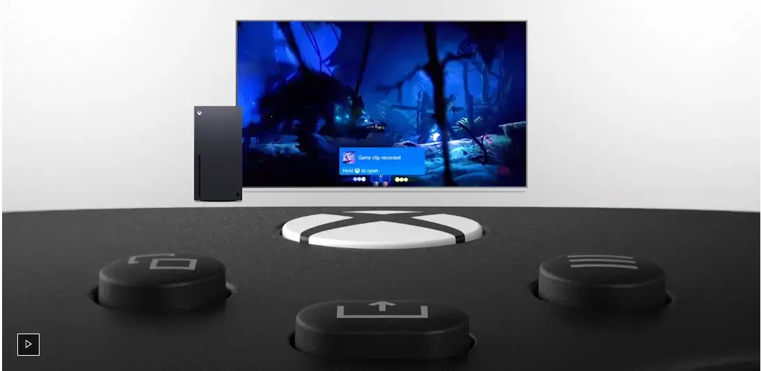 Manette Xbox Noire Sans Fil - Carbon Black bouton home