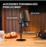Accessoires Elgato Wave:1 - Micro à condensateur USB cardioïde