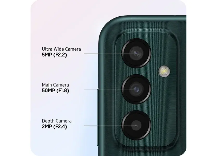 Smartphone Samsung galaxy M13 , capteurs photos