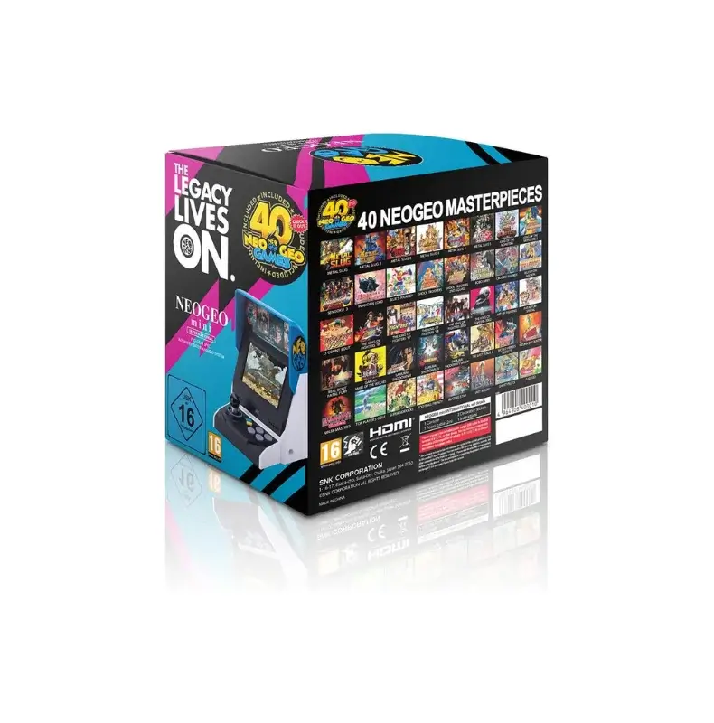 Console Snk Neo Geo Mini 40ème anniversaire Internationale Retrogaming liste jeux
