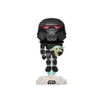 Figurine Funko Pop! Star Wars: Mandalorian - Dark Trooper w/Child