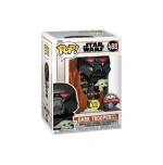 Figurine Funko Pop! Star Wars: Mandalorian - Dark Trooper w/Child boite