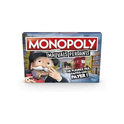 Monopoly Mauvais Perdants - Jeu de Societe - Jeu de Plateau - Version française