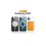 Pour Magsafe étui de Protection Transparent magnétique iPhone 14 13 12 mini 11 Pro Max housse de chargement sans fil étui de téléphone accessoires