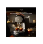 Philips L'OR Barista Machine - Cafetière - à Café à Capsules Doubles - Grand Choix de Cafés - Piano Noir (LM8012/60) double espresso