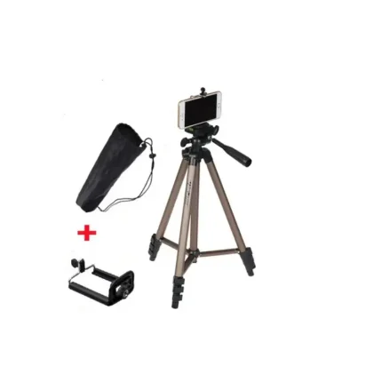 Trépied d'appareil Photo avec Bras basculant pour caméscope DSLR et SmartPhone(Marron) Haute qualité