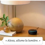 Echo Dot (3ème génération), Enceinte connectée avec Alexa, Tissu anthracite