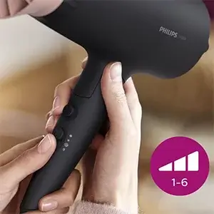 Sèche cheveux Philips Séries BHD350/10 avec l’accessoire ThermoProtect