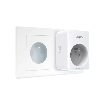 Tapo Prise Connectée WiFi, Prise Intelligente compatible avec Alexa et Google Home, 10A Type E, Contrôler le radiateur, la cafetière, la lampe à distance, aucun hub requis, Tapo P100