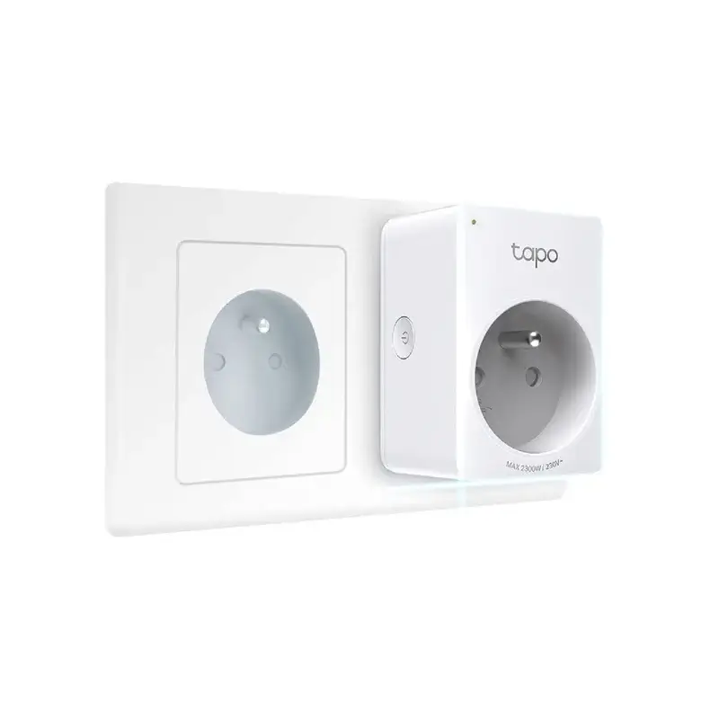 Tapo Prise Connectée WiFi, Prise Intelligente compatible avec Alexa et  Google Home, 10A Type E, Contrôler le radiateur, la cafetière, la lampe à  distance, aucun hub requis, Tapo P100(FR) 1 Pack 