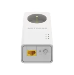 NETGEAR PLP1000-100FRS, Pack de 2 prises CPL 1000 Mbps avec Prise filtrée et 1 Port Ethernet, idéal pour avoir internet partout dans la maison et profiter du service Multi-TV à la maison sans WiFi
