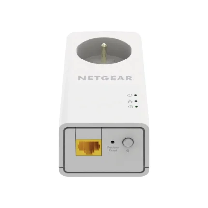 NETGEAR PLP1000-100FRS, Pack de 2 prises CPL 1000 Mbps avec Prise filtrée et 1 Port Ethernet, idéal pour avoir internet partout dans la maison et profiter du service Multi-TV à la maison sans WiFi