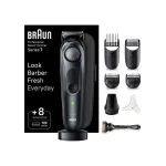 Braun Tondeuse À Barbe Professionnelle Series 7 BT7441, Tondeuse À Barbe Électrique, Avec ProBlade, La Lame La Plus Affûtée De Braun, Outils Professionnels, Base De Recharge, Étui De Voyage