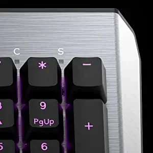 Cooler Master CK530 V2 Clavier gaming mécanique sans pavé numérique - rétro-éclairage RGB, contrôle à la volée, aluminium, repose poignets inclus - AZERTY TKL Français / switches TTC rouges