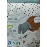 Bodies Croisés Bébé LUPILU Pure collection - Coton Bio - 6-12 mois