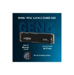 Crucial P3 Plus 500Go M.2 PCIe Gen3 NVMe SSD interne - Jusqu’à 5000Mo/s - CT500P3PSSD8