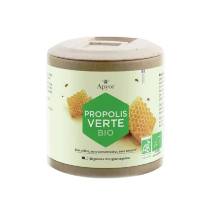 Propolis Verte Bio - 60 gélules végétales - Apyor - Complément alimentaire