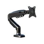 Invision Support Ecran PC Bras Simple pour Moniteurs de 19 à 32 Pouces, Pince de Bureau VESA 75/100mm, Réglage Hauteur sans Outil avec Incline Pivote Tourne, Capacité de Charge Accrue de 2-9kg (MX200)