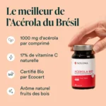 Acerola Bio 1000mg, Riche en Vitamine C Naturelle – Image 2