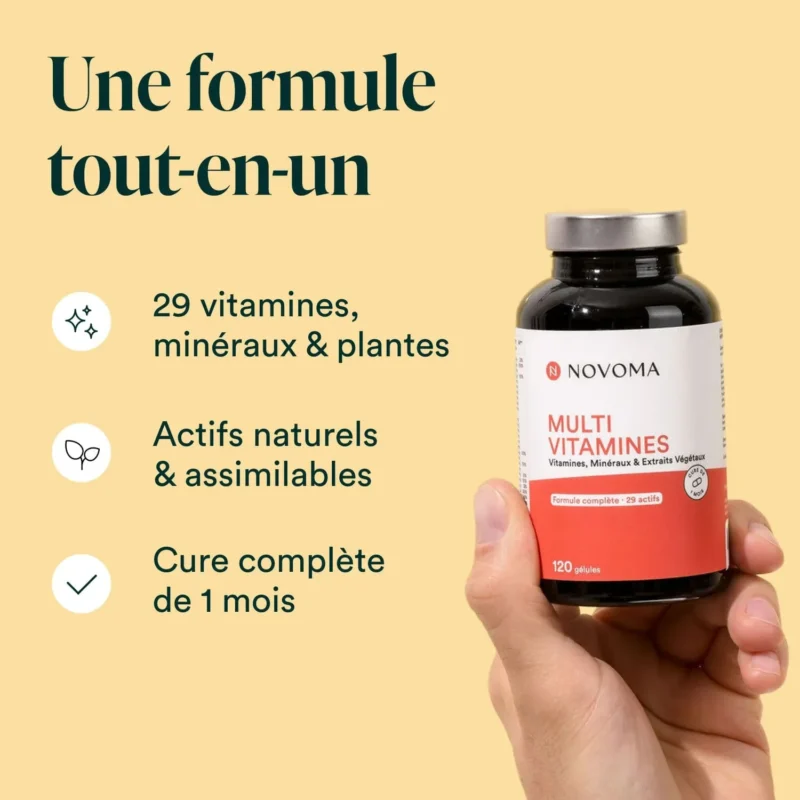 Multivitamines Novoma : vitamines, minéraux et actifs végétaux