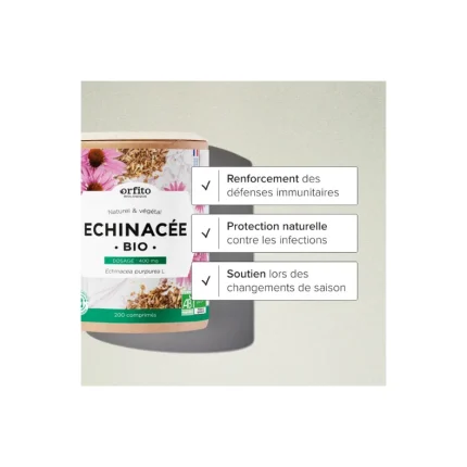 Echinacée Bio 400 mg - 200 comprimés Onatera