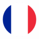 france flat rounded flag with transparent background free png